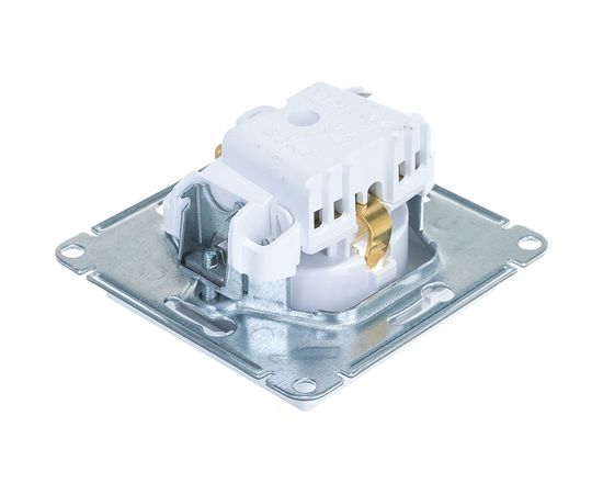 Механизм розетки Schneider Electric 1-м СП ATLAS DESIGN с заземлением 16А белый ATN000143 – изображение 2