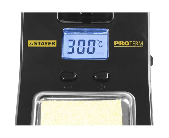 Цифровая паяльная станция с ЖК дисплеем, 160-520C, шаг 10C, 48Вт STAYER PROFI 55370 – изображение 5