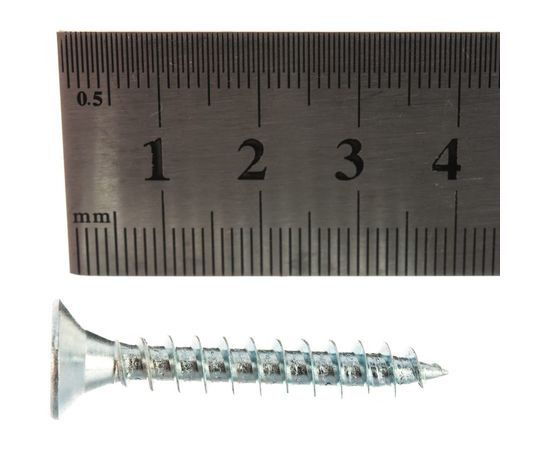 Саморез Tech-Krep ШУц 6,0х40 потайная головка 7 шт, пакет 102454 – изображение 3