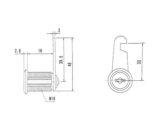 Почтовый замок Palladium ML-16 никель СТ-00000655 – изображение 3