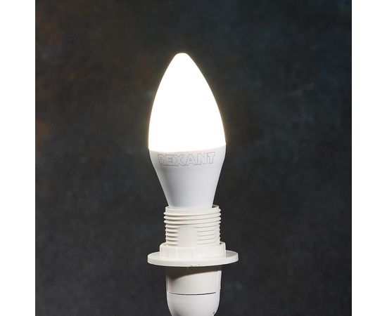 Светодиодная лампа REXANT Свеча 9,5 Вт E14 903 лм 4000 K нейтральный свет 604-024 – изображение 3