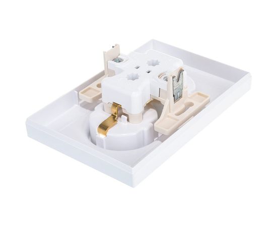 Розетка Schneider Electric 2-м ATLAS DESIGN с заземлением, 16А, в сборе, белая ATN000124 1240135 – изображение 2