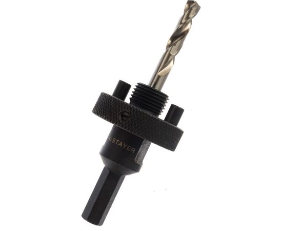 Державка PROFESSIONAL с пружинный фиксатором для коронок (32-200 мм) быстросъёмная STAYER 29550 – изображение 4