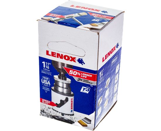 Коронка биметаллическая Т3 27L 1/BX (43 мм; 1 11/16; М18) Lenox 3002727L – изображение 4