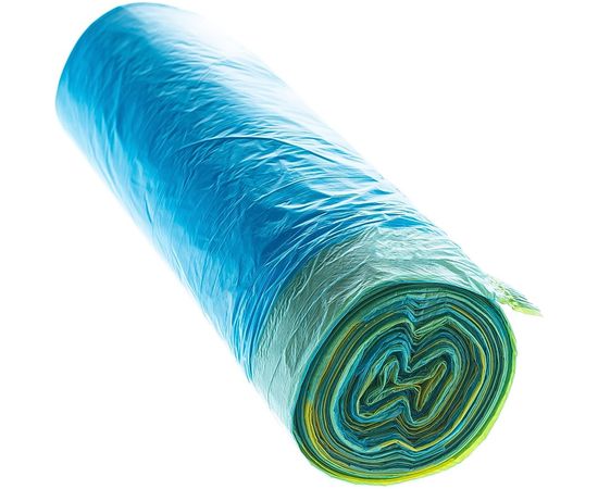 Пакеты для мусора с завязками Home (60 л; 20 шт; синие) PALISAD 927205 – изображение 4