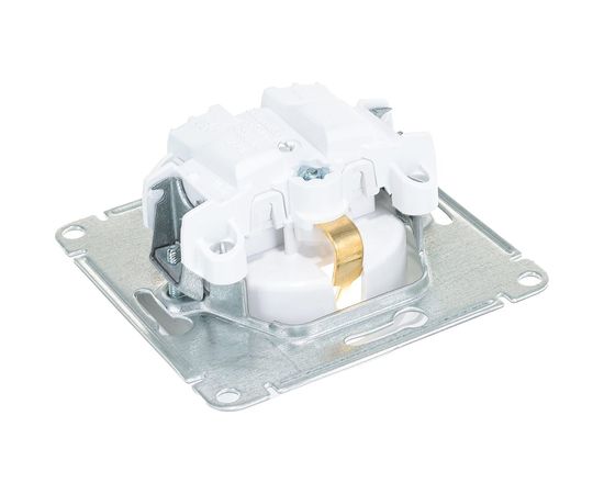 Механизм розетки Schneider Electric 1-м СП Glossa 16А защитные шторки, с заземлением, белый GSL000145 – изображение 2