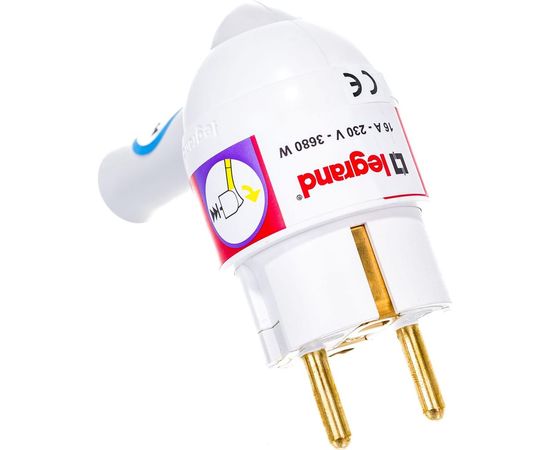 Вилка Legrand 2К+З белая 50175 – изображение 4