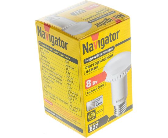 Светодиодная лампа NAVIGATOR 94 138 NLL-R63-8-230-4K-E27 8Вт 4000К 94138 209683 – изображение 2