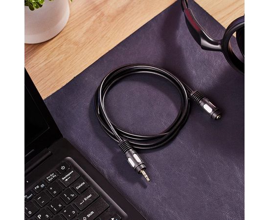 Шнур REXANT Стерео 3,5 мм гнездо - Стерео 3,5 мм штекер, длина 1,5 метра 17-4013 – изображение 5