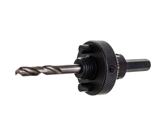 Державка PROFESSIONAL с пружинный фиксатором для коронок (32-200 мм) быстросъёмная STAYER 29550 – изображение 3