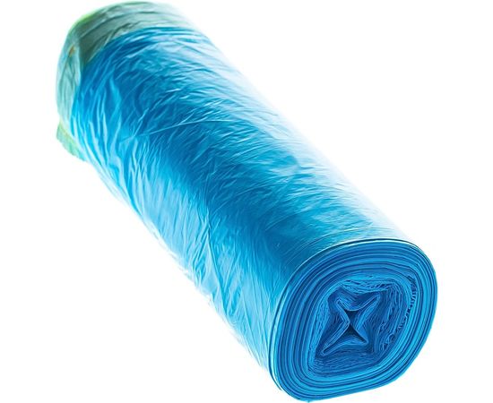 Пакеты для мусора с завязками Home (60 л; 20 шт; синие) PALISAD 927205 – изображение 2