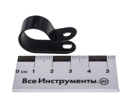 Кабельная скоба под винт REXANT 16 мм, черная, 50 шт. 07-4416-1 – изображение 2