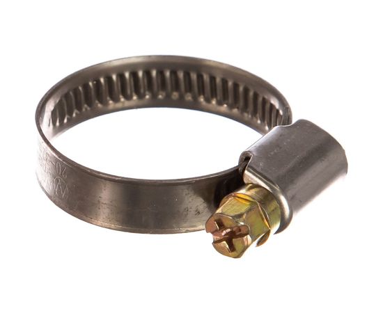 Обжимной хомут из нержавеющей стали Tech-Krep 20х32 2шт - ярлык 104045 