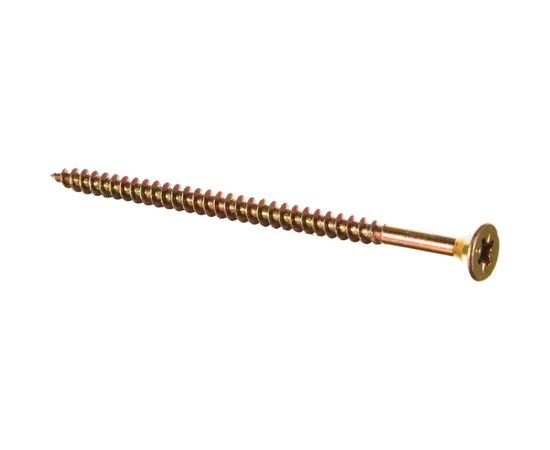 Универсальный саморез Tech-Krep 90х5,0 мм 100 шт желтый, коробка с окном 102267 