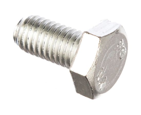 Болт DIN 933 с шестигранной головкой, оцинкованный М10х20, 25шт - коробка Tech-Krep 105214 