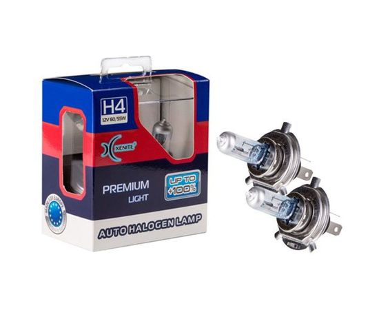 Автомобильная лампа XENITE PREMIUM H4, P43t, 12 В, 2 шт. 1007119 