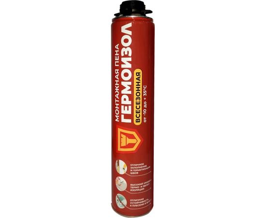 Монтажная профессиональная всесезонная пена Гермоизол 1000 мл БП-00000996 