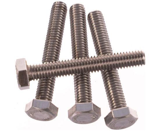 Болт с шестигранной головкой, с полной резьбой ЕВРОПАРТНЕР DIN 933 нержав. сталь, 6х40 мм, 4 шт. G2 3264 1 