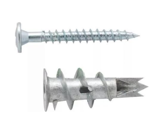 Анкер для листового материала ЕВРОПАРТНЕР с шурупом, металл, DRIVA 10 шт. 11 1314 1 