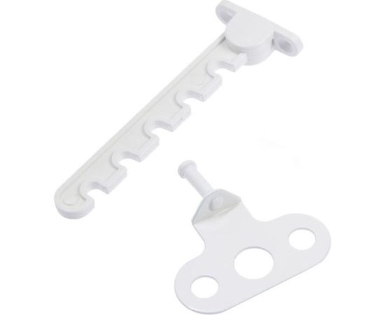 Ограничитель открывания Tech-Krep 5-позиционный с метал. держателем, белый 1 шт - пакет 151691 