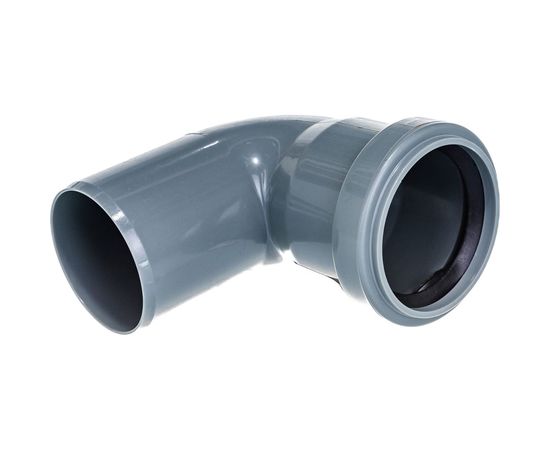 Канализационный отвод АТЛАС ПЛАСТ 90 градусов DN 50 SPCEB9000050 – изображение 2