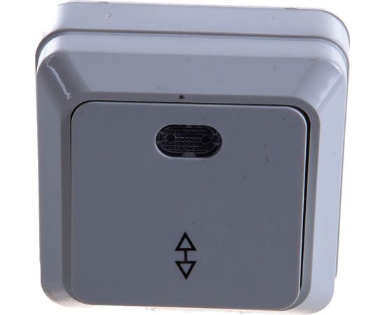 Выключатель UNIVersal Олимп 1 клавиша, проходной с подсветкой, белый О0125 – изображение 2