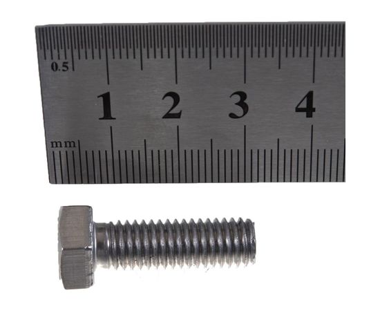 Болт ГОСКРЕП DIN 933 с шестигр. гол. с полн. рез. 8х25 нержав. сталь 4 шт. 10-0015280 – изображение 4
