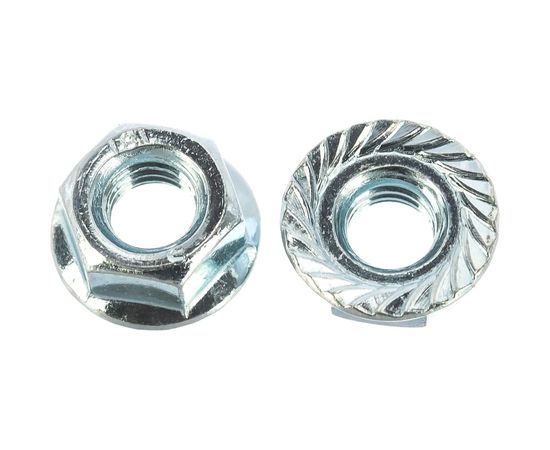 Фланцевая гайка с зубцами ЕВРОПАРТНЕР DIN6923 Zn M6 16шт. 12 0458 1 – изображение 6