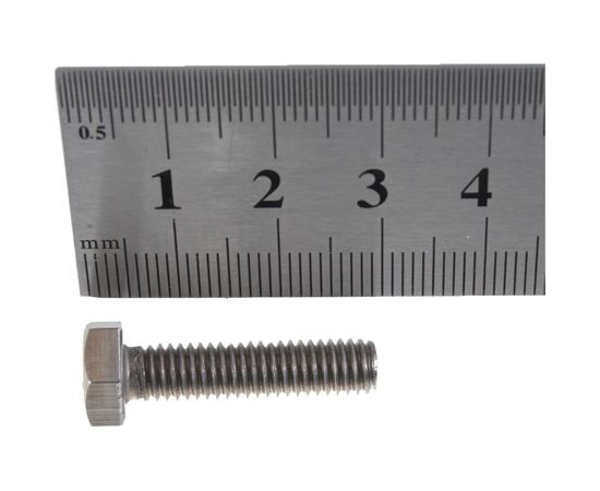 Болт ГОСКРЕП DIN 933 с шестигр. гол. с полн. рез. 6х25 нержав. сталь 6 шт. 10-0015170 – изображение 3