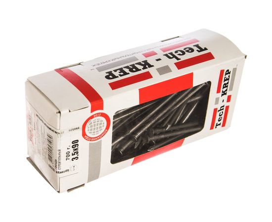 Строительный гвоздь 3.5х90, 700г (примерно 106 шт.) - коробка Tech-Krep 102007 – изображение 2