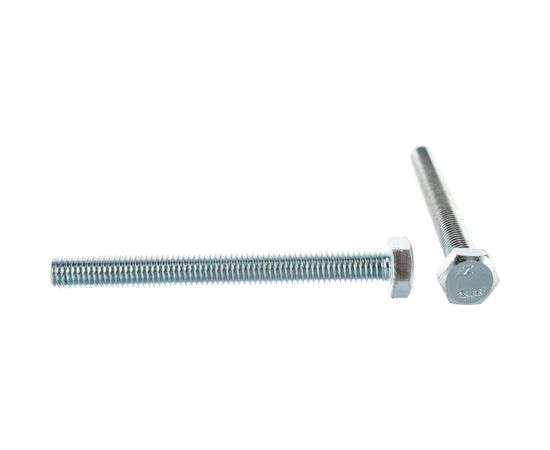 Болт DIN 933 с шестигранной головкой, оцинкованный М8х80, 20шт - коробка Tech-Krep 126513 – изображение 4