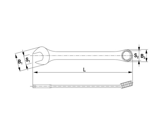 Комбинированный ключ THORVIK CW00015 15 мм 52029 – изображение 3