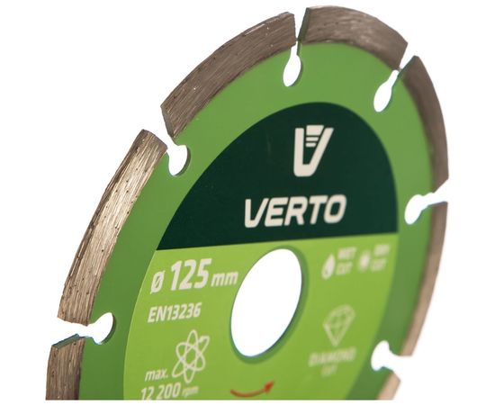 Диск алмазный сегментный 125x22.2 мм VERTO 61H3S5 – изображение 3