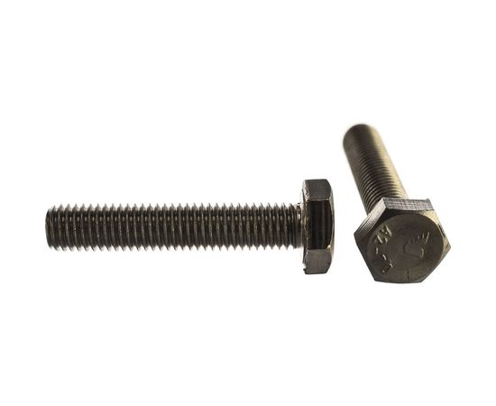 Болт с шестигранной головкой, с полной резьбой ЕВРОПАРТНЕР DIN 933 нержав. сталь, 10х50 мм, 2 шт. G2 1050 1 – изображение 4
