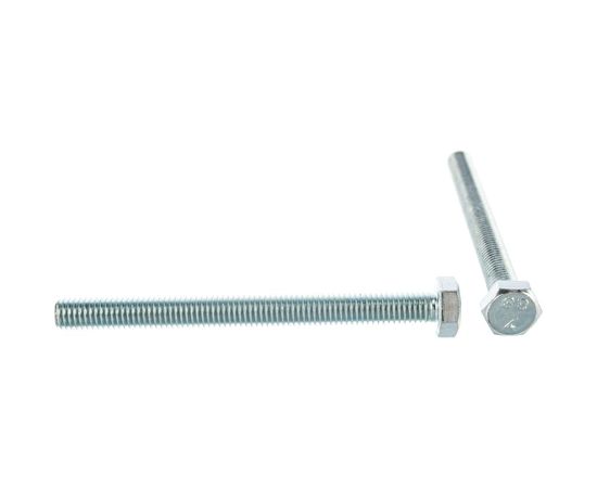 Болт DIN 933 с шестигранной головкой, оцинкованный М8х90, 20шт - коробка Tech-Krep 126515 – изображение 5