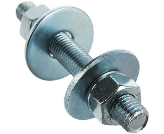 Шпилька ЕВРОПАРТНЕР DIN976, М12x100, в комплекте гайки DIN934, шайбы DIN 9021 и DIN127, 2 шт. 12 0627 2 – изображение 4