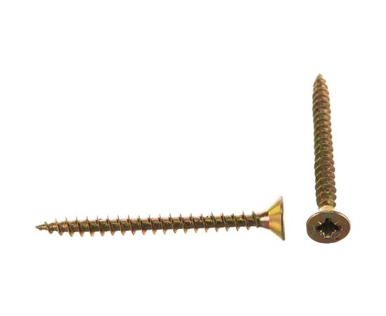 Универсальный саморез Tech-Krep 45х4,0 мм 200 шт желтый, коробка с окном 102246 – изображение 4