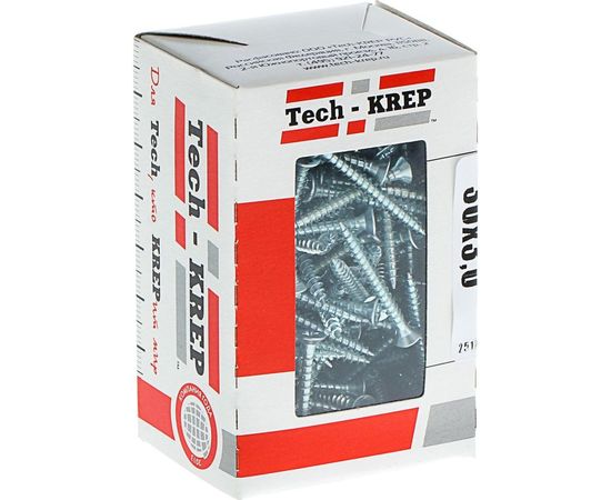 Универсальный саморез Tech-Krep 30х3,0 мм 200 шт оцинкованный, коробка с окном 102164 – изображение 2