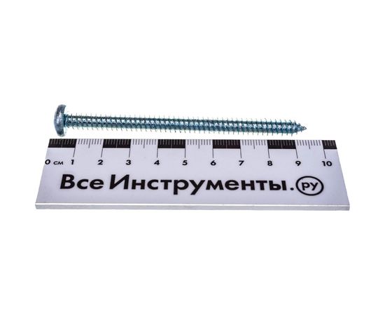 Шуруп с полукруглой головкой Tech-Krep DIN 7981 6,3х90 остр. 100шт УТ-00005460 – изображение 2