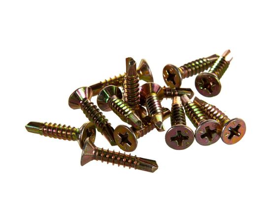 Оконный саморез с буром ЕВРОПАРТНЕР желтый цинк 3,9х19 120шт. 14 3919 7 – изображение 3