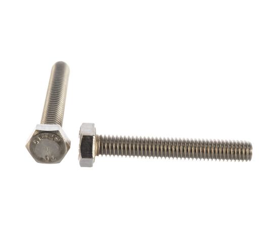 Болт с шестигранной головкой, с полной резьбой ЕВРОПАРТНЕР DIN 933 нержав. сталь, 6х40 мм, 4 шт. G2 3264 1 – изображение 5