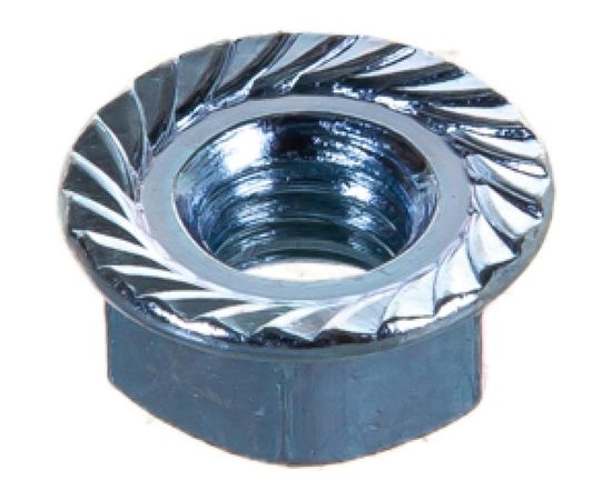 Фланцевая гайка с зубцами ЕВРОПАРТНЕР DIN6923 Zn M6 16шт. 12 0458 1 – изображение 4