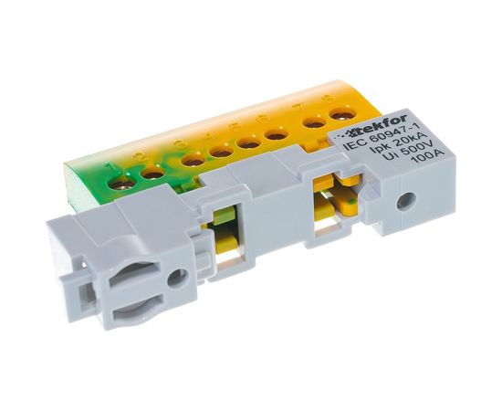 Изолированная нулевая шина Tekfor KSN-6-6x9-08 PE 06-07-004 – изображение 3