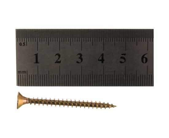 Универсальный саморез Tech-Krep 45х4,0 мм 200 шт желтый, коробка с окном 102246 – изображение 5