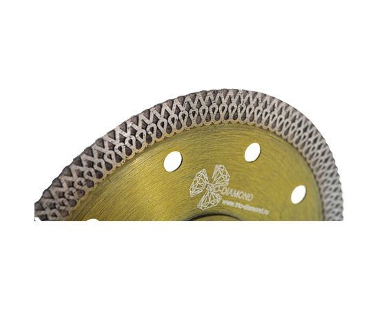 Диск алмазный отрезной Ultra Thin X-Turbo (125х22.23х1.2 мм) TRIO-DIAMOND UTX520 – изображение 2