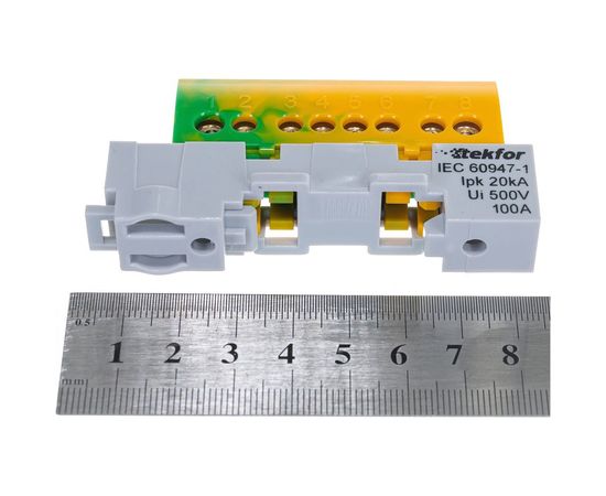 Изолированная нулевая шина Tekfor KSN-6-6x9-08 PE 06-07-004 – изображение 2