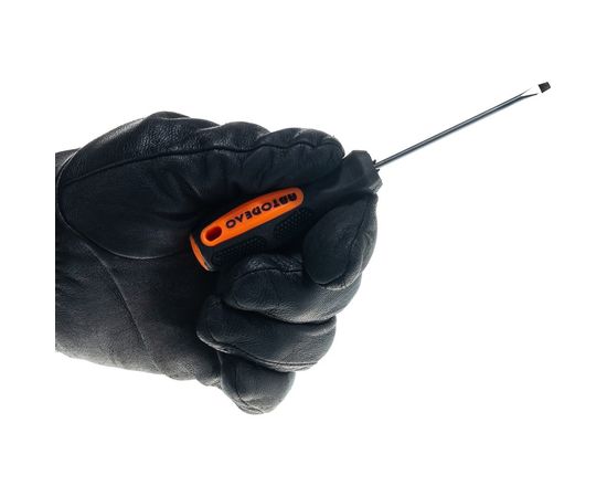 Шлицевая отвертка АвтоDело на держателе 3х75мм 30707 14806 – изображение 2