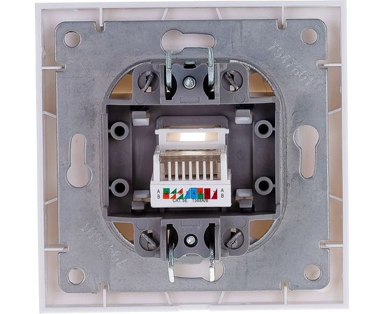 Компьютерная розетка, белая UNIVersal Бриллиант 7947601 – изображение 3