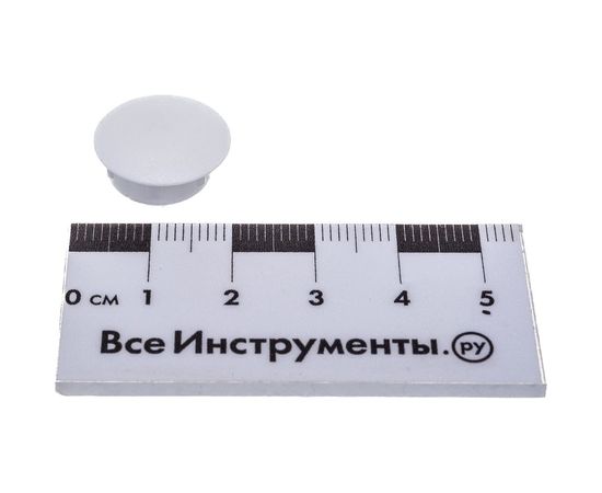 Декоративная заглушка Tech-Krep 14 мм белая 30 шт - пакет 108885 – изображение 2