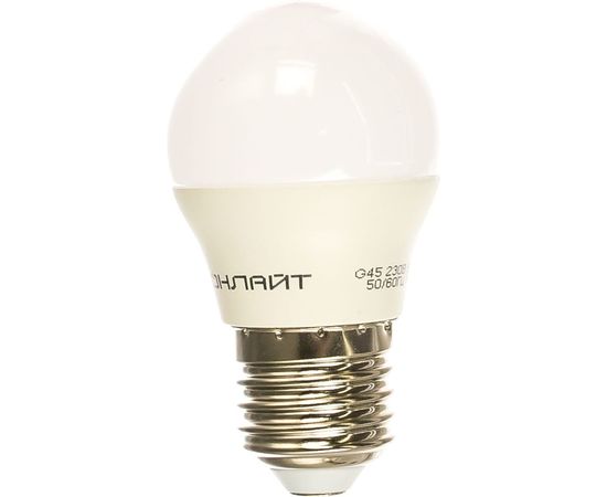 Лампа ОНЛАЙТ OLL-G45-6-230-2.7K-E27 71645 